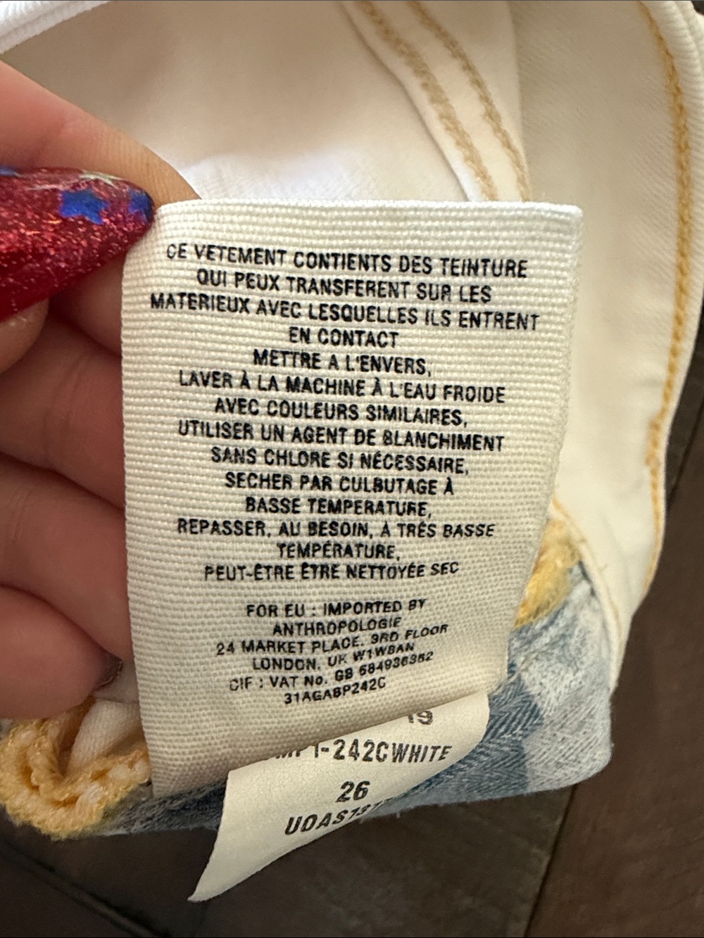 Anthropologie Pilcro and the Letterpress White Denim Shorts - Picture 7 of 11